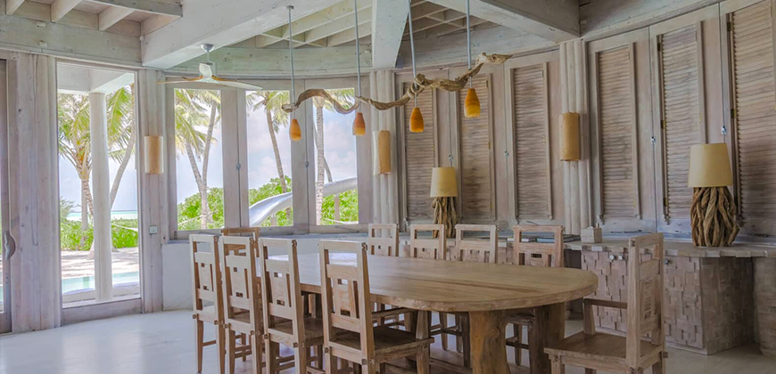 beachfront villa  maldives